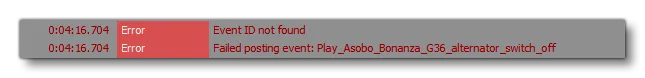 Example Of Errors in The Profiler Console Log