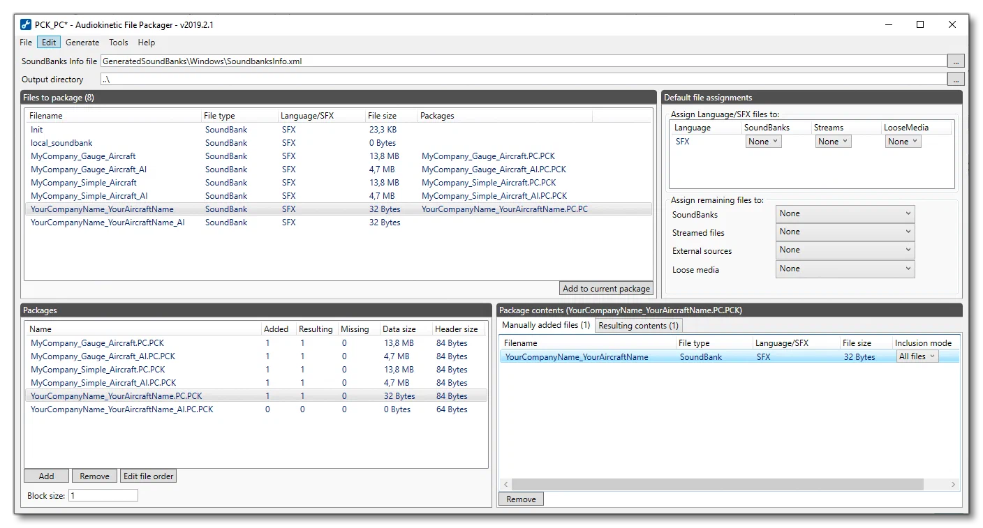 Wwise Sound Packager