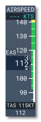 Airspeed Display With EAS Enabled