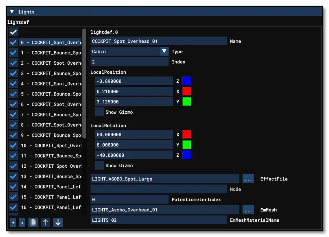 The Electrical Section Of The Systems Tab In The SimObject Editor