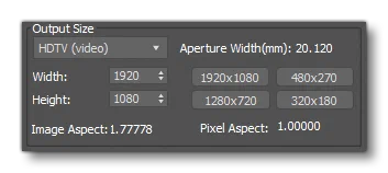 The Output Settings For Rendering In 3DsMax