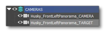 Example Of Camera And Target Naming In 3DsMax