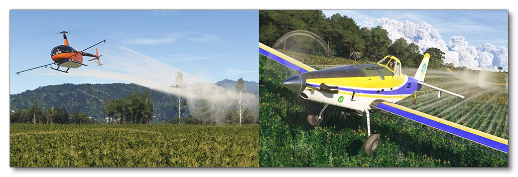 Example Of Aircraft Performing Agricultural Activities