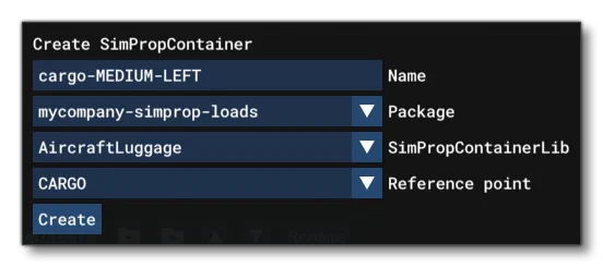 Creating A SimProp Container From The Scenery Editor
