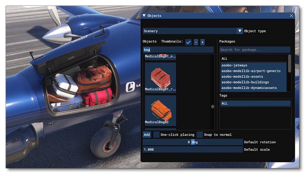 Placing Objects In The Cargo SimProp Container