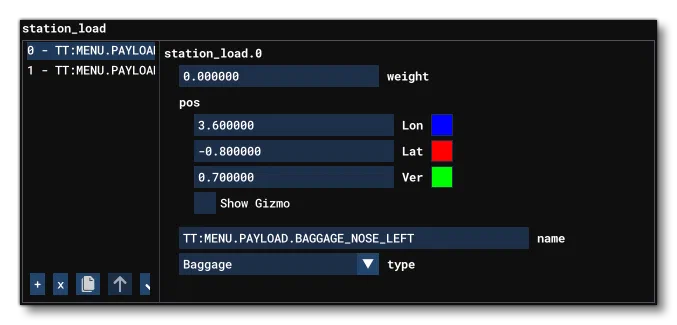 Station Load Setup Example