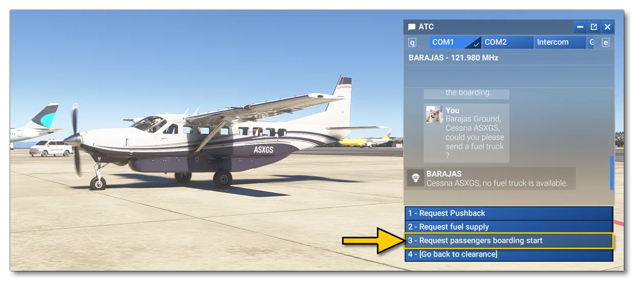 Using ATC To Call Passengers