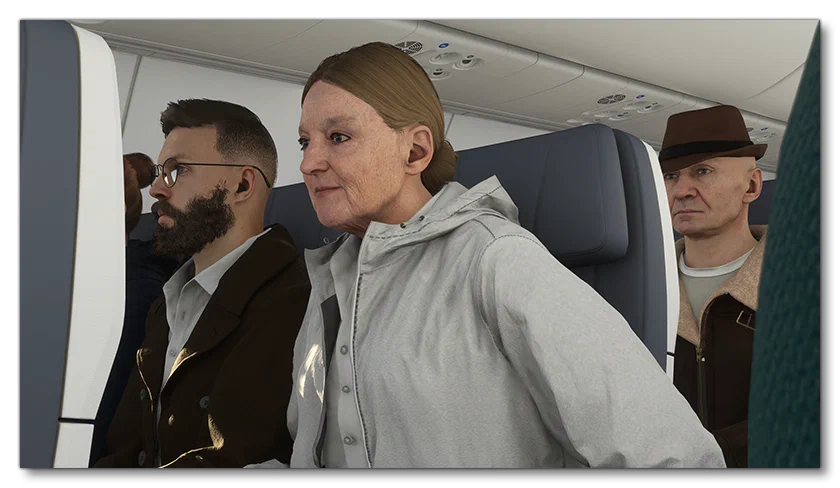 Example Of Passengers Sitting In An Aircraft