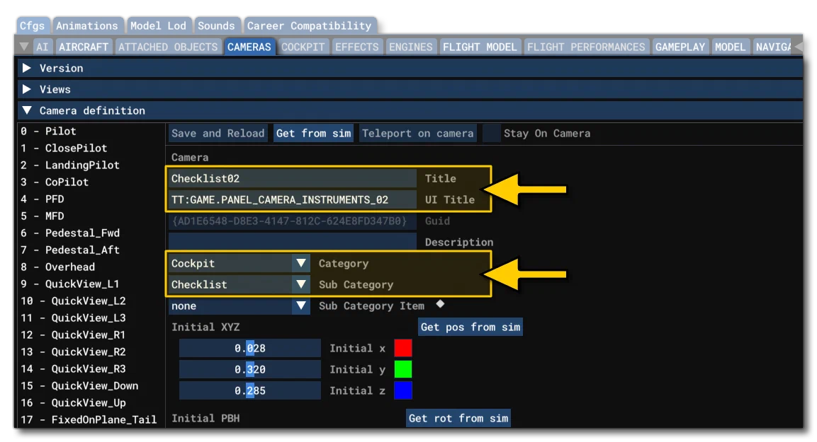 Example Of The Setup For A Checklist Camera