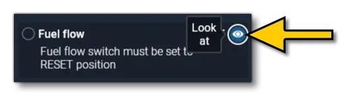 Checklist Eye Icon To Highlight Instruments