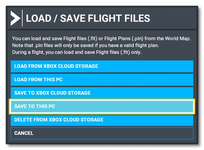 Saving Out An FLT From The Simulation