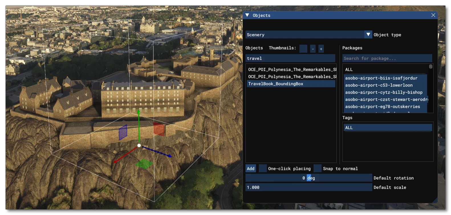Adding The TravelBook Bounding Box Object To The World