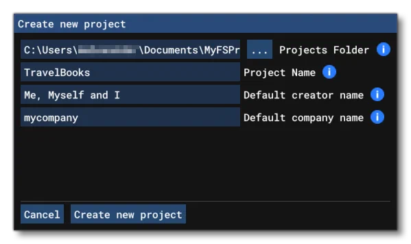 Creating A New Project For Travelbooks