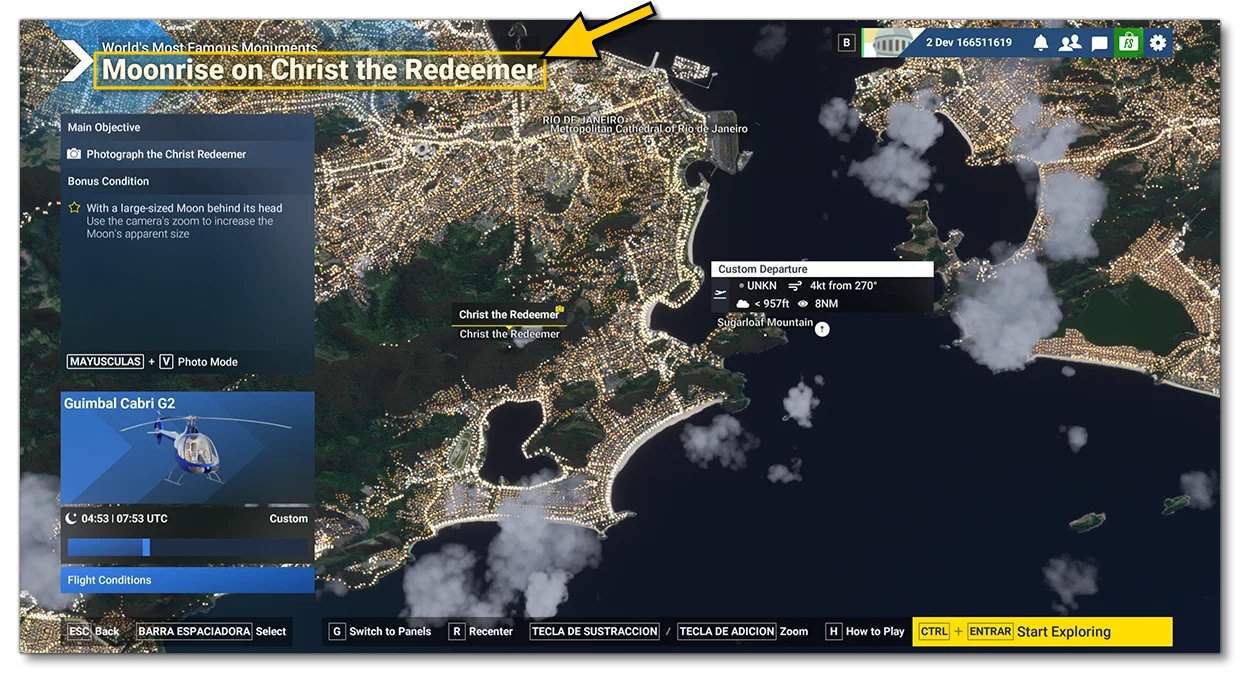Page Title On The Objective Screen In The Simulation