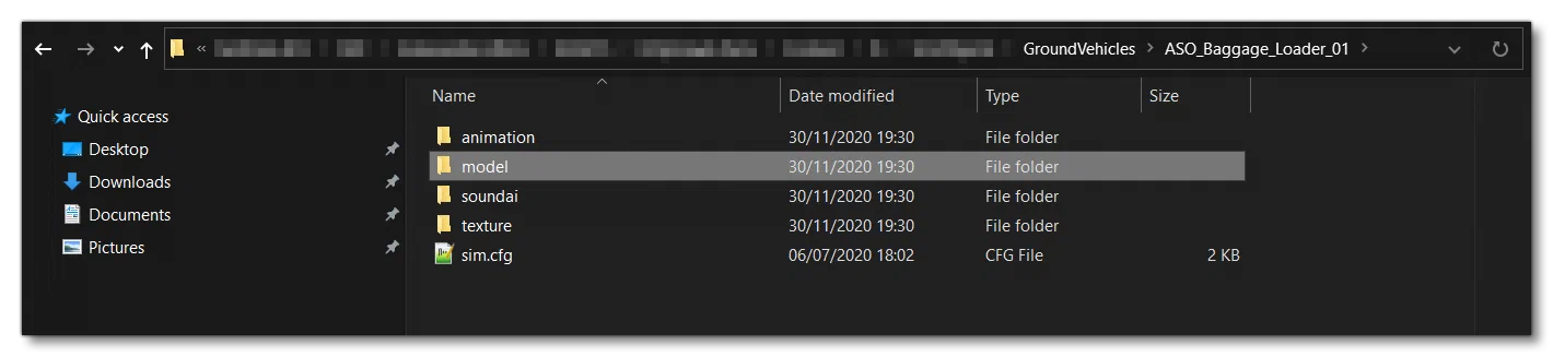 Location of Model Folder For An Asset