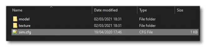 The Folder Structure For A Boat SimObject