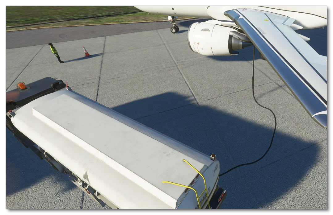 A Fuel Truck Connected To An A320Neo
