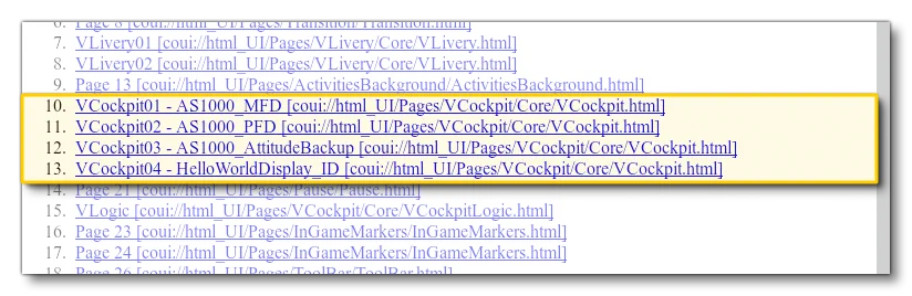The VCockpit Entries In The Coherent GT Debugger
