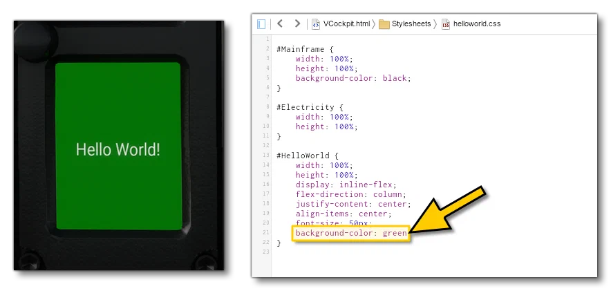 Changing The Colour Of the Display CSS In Coherent