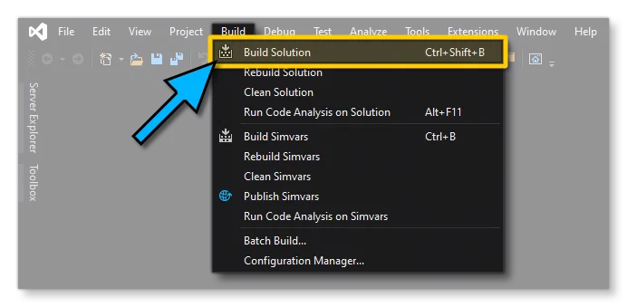 Build Simvar Watcher Project In Visual Studio