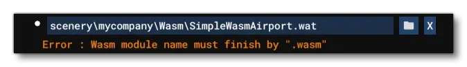 Example Of An Error Display For A WASM In An Airport