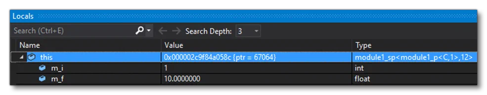 Test Code Func1 Correct Local Variables
