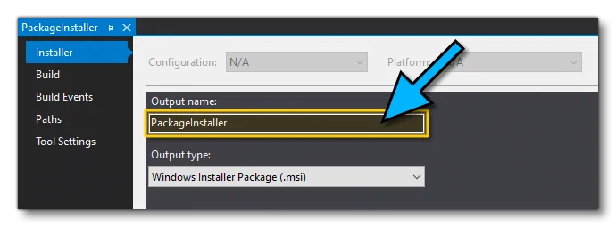 Changing The Name Of The MSI Installer Executable