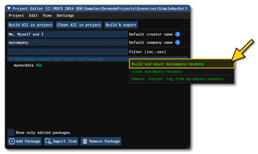 Building The NavData Project