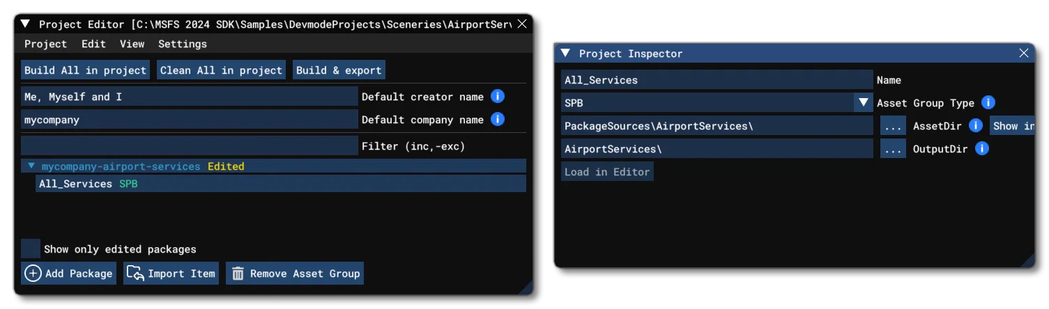 How To Set Up An Airport Service Project