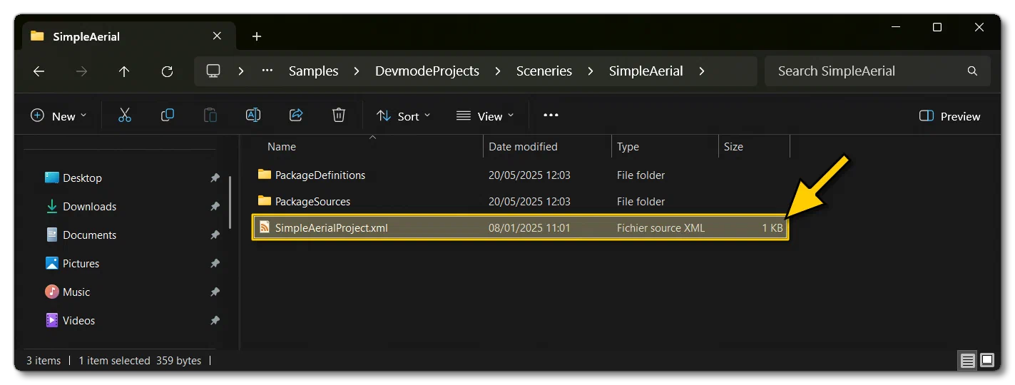 SimpleAerial Example Project