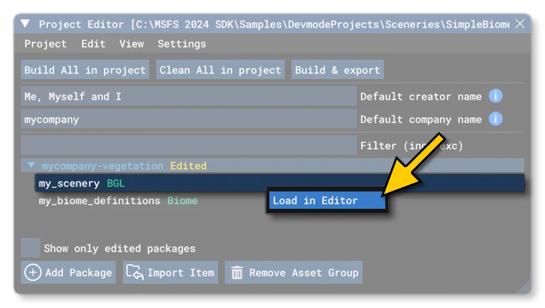 Edit Simple Biomes BGL