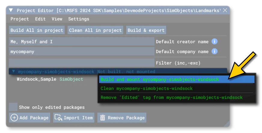 Building The Windsock Package