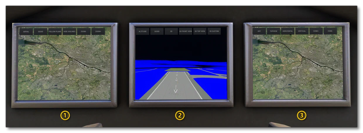 Examples Of The Three MapView Screens