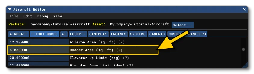 The Elevator Parameter in The SimObject Editor