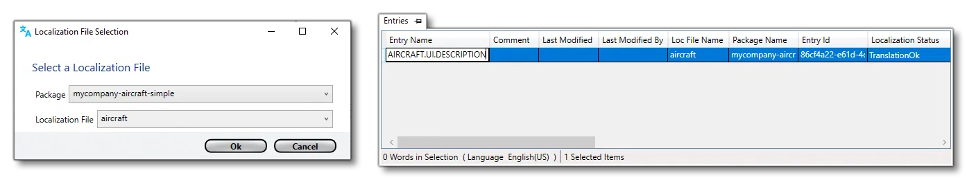 New Entry For The LOC File