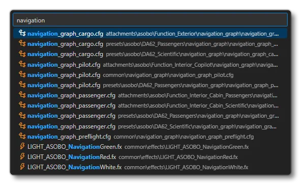 Example Of The All File Search Feature