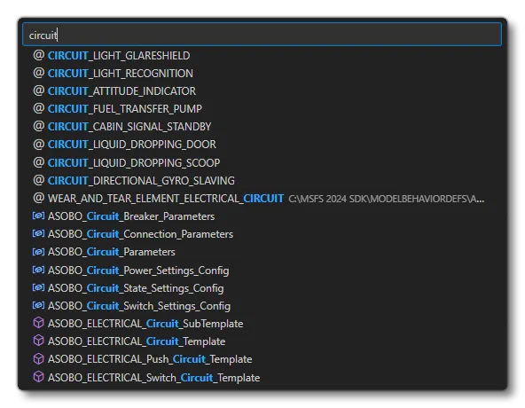 Searching All Behavior Items